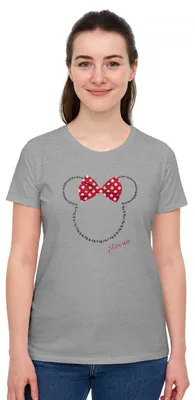 Obrázek produktu pro Disney Minnie Mouse tričko pro ženy Top Women Bigshirt Oversize Grey S