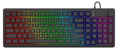 Obrázok produktu pre Savio Galaxis, 90%, Kábel, USB, QWERTY, RGB LED, Čierna