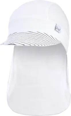 Produktbild von Piraten Schildmütze dünn Outlast® - Weiß/Ringel Weissschwarz, 2 | 39-41 cm