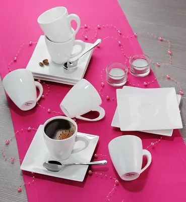 Image de Service à café Ambition Porto 24 pièces 12 personnes blanc