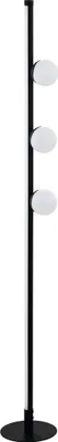 Produktbild von EGLO LED Stehlampe Phianeros, Stehleuchte, Standleuchte aus Stahl und Kunststoff, Wohnzimmerlampe, Bürolampe in Schwarz, Weiß, Tritt-Schalter