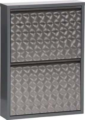 Produktbild von Schuhkipper >CLIP< (1stk) Metall / schwarz-anthrazit, montiert - 50x72x13,5 (BxHxT)