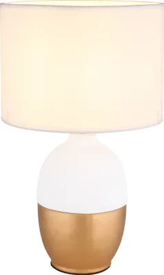 Image de Globo Lighting Lampe de table céramique blanc, 1x E14