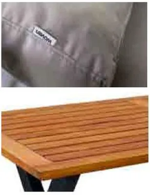 Immagine prodotto di Set di mobili da giardino moderni grigi poltrona sgabello tavolo veranda set di 4 pezzi