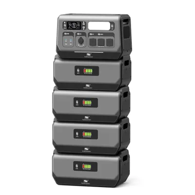 Produktbild von 10,24kWh Energiespeichersystem mit Schnellladung und USV bis 10 ms, App-Steuerun 0%VAT