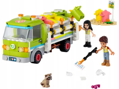 Productafbeelding van LEGO 41712 Friends Recyclingauto, vuilniswagen met Emma en River minipoppetjes