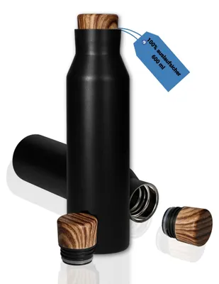 Immagine prodotto di Borraccia termica Malmö - Borraccia da 0,6 litri dal design elegante in acciaio inossidabile - nera