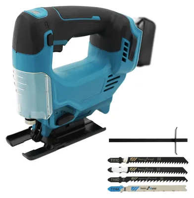 Akku-Stichsäge für Makita 18V, 3 Geschwindigkeiten, 2400 SPM, 45° Gehrung