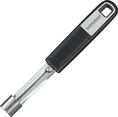 A product shot of an apple corer on a white background.