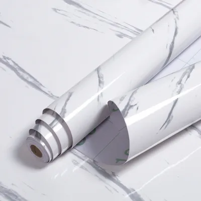Produktbild von Klebefolie Möbelfolie Vinyl Selbstklebende Tapete Küche Aufkleber Folie Wasserdicht 2-Rolle(500*61CM)
