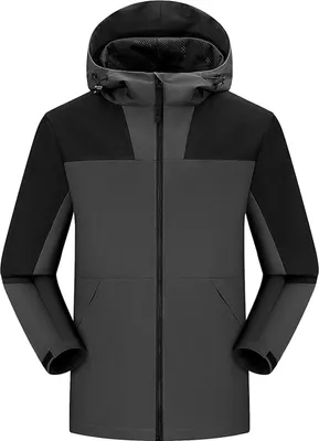 Produktbild von Herren Outdoorjacke Warm Gefš¹ttert Wasserdicht Parka Army Mantel Winterjacke, DUNKELGRAU M