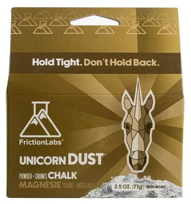 Zdjęcie produktu dla Friction Labs Unicorn Dust Chalk (Fine) Drobnoziarnista kreda zapewniająca precyzyjny chwyt, złota, 71 g