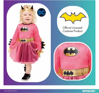 Zdjęcie produktu dla Strój, Kostium Różowa Batgirl 6-12 miesięcy