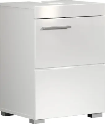 Produktbild von trendteam Bad Amanda Waschbeckenunterschrank klein Weiß/Weiß Hochglanz B/H/T 40/56/34 cm