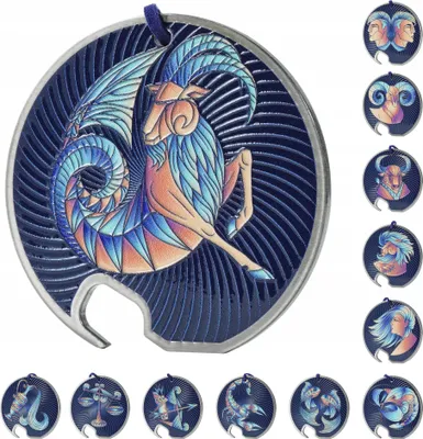 Produktbild von KADAX Flaschenöffner "Callas", Kapselheber, Zodiak Design, Bieröffner aus Edelstahl, Steinbock, 7 cm