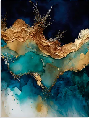 Produktbild von ARTland Glasbild Marmor Meer Größe: 45x60 cm