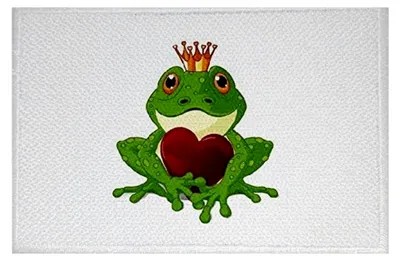 Produktbild von Aufnäher Frosch Motiv Fahne Flagge Patch 9 x 6 cm