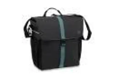 Produktbild von Einzelne Fahrradtasche Gazelle Single Pannier – Schwarz/Grün, ca. 18,5 l