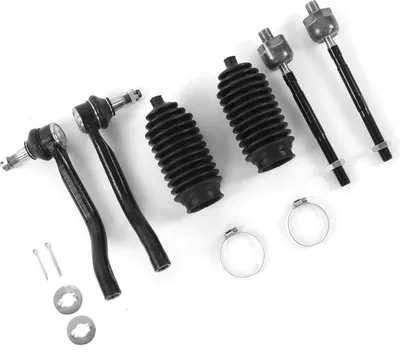 Productafbeelding van 6 stuks stuurstangkoppen, voorzijde, binnen en buiten, set EV800356, vervanging voor Honda Civic 1992–1995, alle modellen