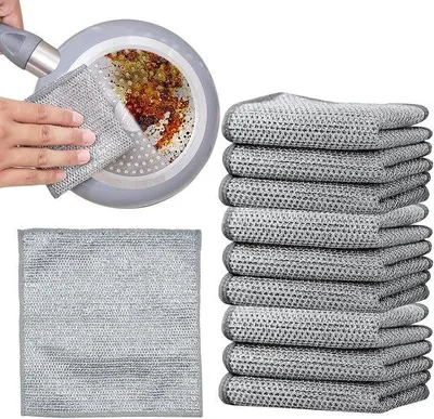Obrázek produktu pro Čisticí utěrky do kuchyně, 10 ks, multifunkční, nepoškrábou povrch