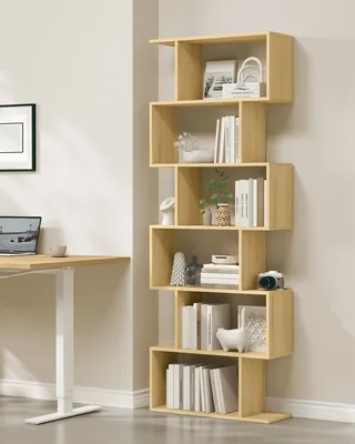 Produktbild von VASAGLE Bücherregal, Regal mit 6 Ebenen, Standregal, Büroregal, freistehend, Dekoregal