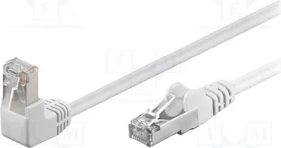 Productafbeelding van 1x PVC-kabel, wit, 2, 94176, RJ45-kabel, Cat5e, 0,2 meter