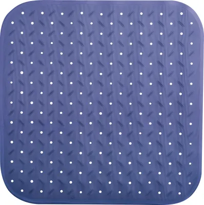 Produktbild von MSV Dusch-/Badeschutzmatte Bad - Gummi - blau - 54 x 54 cm