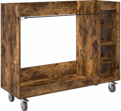 Obrázek produktu pro vidaXL Golfová skříňka s kolečky Uni kouřový dub 120 x 45 x 98 cm
