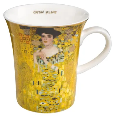 Bone-China-Becher 400 ml Gold Gustav Klimt Motiv