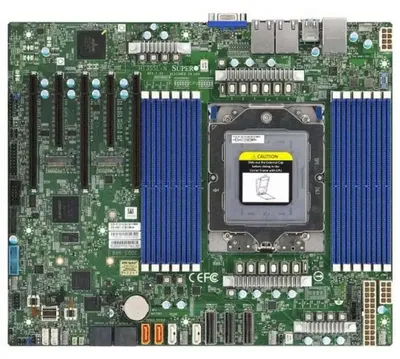 Obrázok produktu pre Supermicro MBD-H13SSL-N-B, AMD, Socket SP5, AMD EPYC 9004, Socket SP5, DDR5-SDRAM, 3 TB
