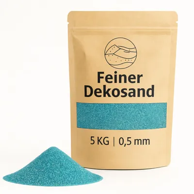 Productafbeelding van Deko-Sand turquoise, 5 kg, geschikt voor vazen, glazen en als decoratief materiaal