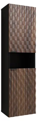 Produktbild von Hängesäule Nevia 2 Türen, Holzoptik und Schwarz