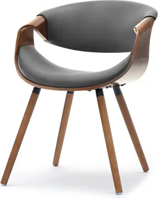 Obrázek produktu pro Designová jídelní židle SAROLTA - ořech / šedá 1