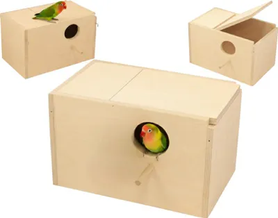 Produktbild von Brutkasten Vogelhäuschen Futterhaus 45 Mm Für Kleine Vögel Und Wellenpapageien
