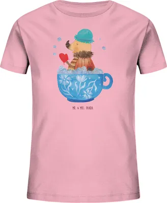 Produktbild von Mr. & Mrs. Panda Kleinkinder T-Shirt Nachtfalter Schaumbad 5-6 Jahre (110/116) - Baumwolle Pink - Geschenk, Organic Kinder, Kindershirt, Badezimmer, WC, Baden, Bad, Teenager