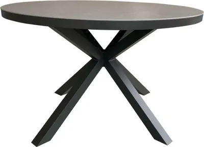 Produktbild von Tisch Almeria 120cm rund light grey Aluminium