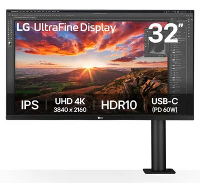 Produktbild von LG 32UN880K-B Computerbildschirm 80 cm (31.5") 3840 x 2160 Pixel 4K Ultra HD LCD Schwarz