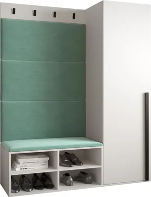 Produktbild von Garderobe MIRO Set 6 mit gepolsterten Paneelen Industrial Design