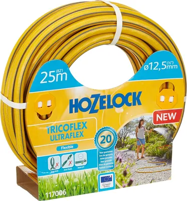 Produktbild von Hozelock 117006, 25 m, Grau, Gelb, Nur der Schlauch, PVC, 1,25 cm, Frankreich