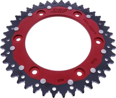 Zdjęcie produktu dla ZF Crown 42 Teeth Pitch 520 Red Black Dual do Hondy CRF 300