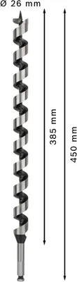 Imagen del producto de PRO Wood, broca helicoidal para madera, 26 x 385 x 450 mm
