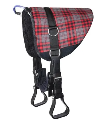 Image de Waldhausen Bare-Back-Pad gris/rouge SH
