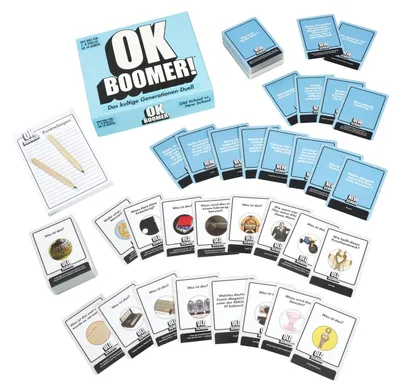 Productafbeelding van OK Boomer!, kaartspel vanaf 14 jaar, gezelschapsspel voor een spelavond, geschikt voor 2 tot 8 spelers