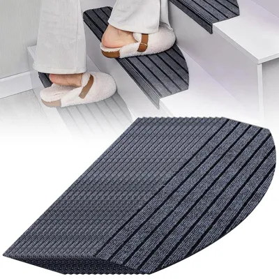 Antirutsch-Trapmatten 15 Stk. 60x24 cm selbstklebend dunkelgrau