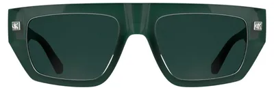 Produktbild von Calvin Klein Jeans Uni Adult Sunglasses CKJ25619S - Green with Solid Petrol Lens