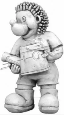 Produktbild von Garten Dekoration Igel Terrasse Stein Figuren Figur Deko Statue Skulptur S103089