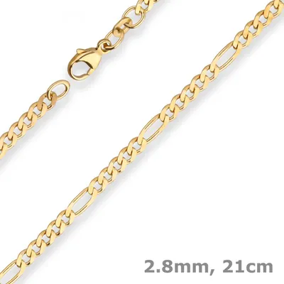 2-8mm-Armband-Figarokette-diamantiert-aus-585-Gelbgold-21cm