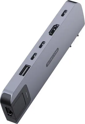 Produktbild von Sitecom AC-2001 6-in-2 Multiport-Hub für MacBook Air (M1/M2/M3) Grau