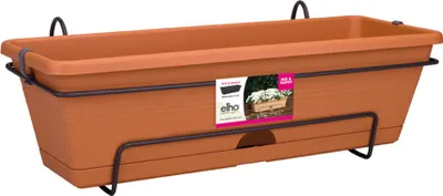 Produktbild von elho green basics Balkonkasten allin1 50cm - mild tonrot