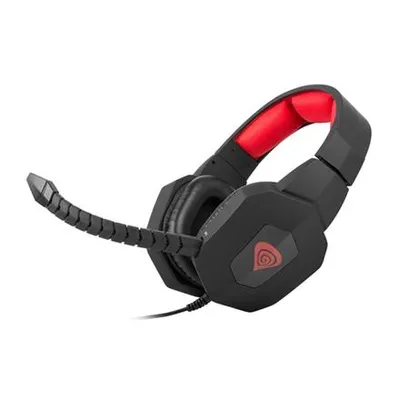Obrázek produktu pro GENESIS H59, Kabel, Hraní, Sluchátka s mikrofonem, Černá, Červená